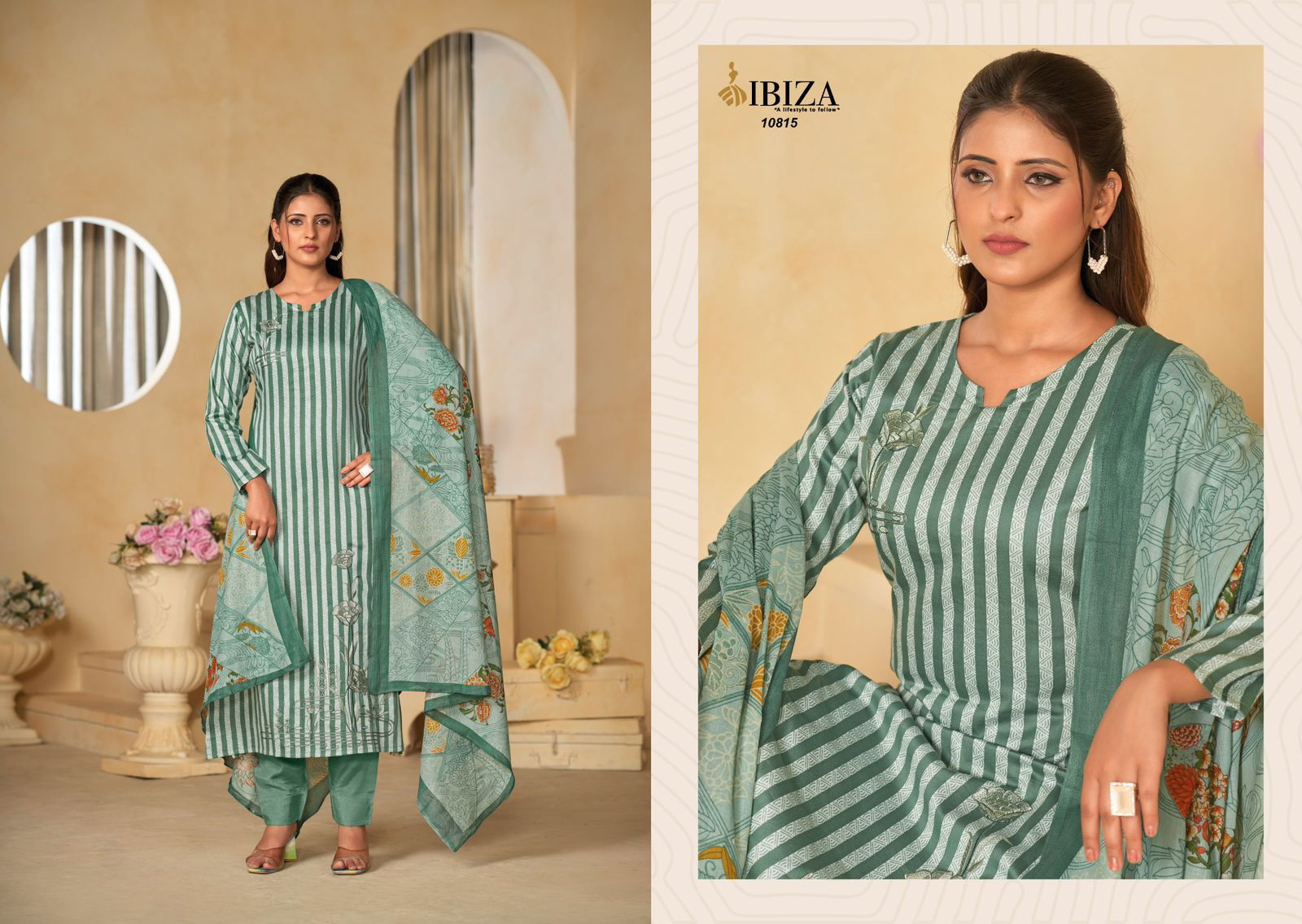 Ibiza Layla Jam Cotton Digital Printed Salwar Kameez Wholesale Clothing Distributors In India
